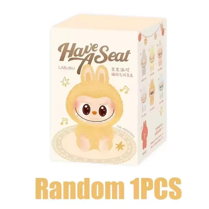 2Nd Generation Monster Labubu Sitting PVC Labubu Series Blind Box Labubu Series Labubu Macaron Keychain Birthday Holiday Gift