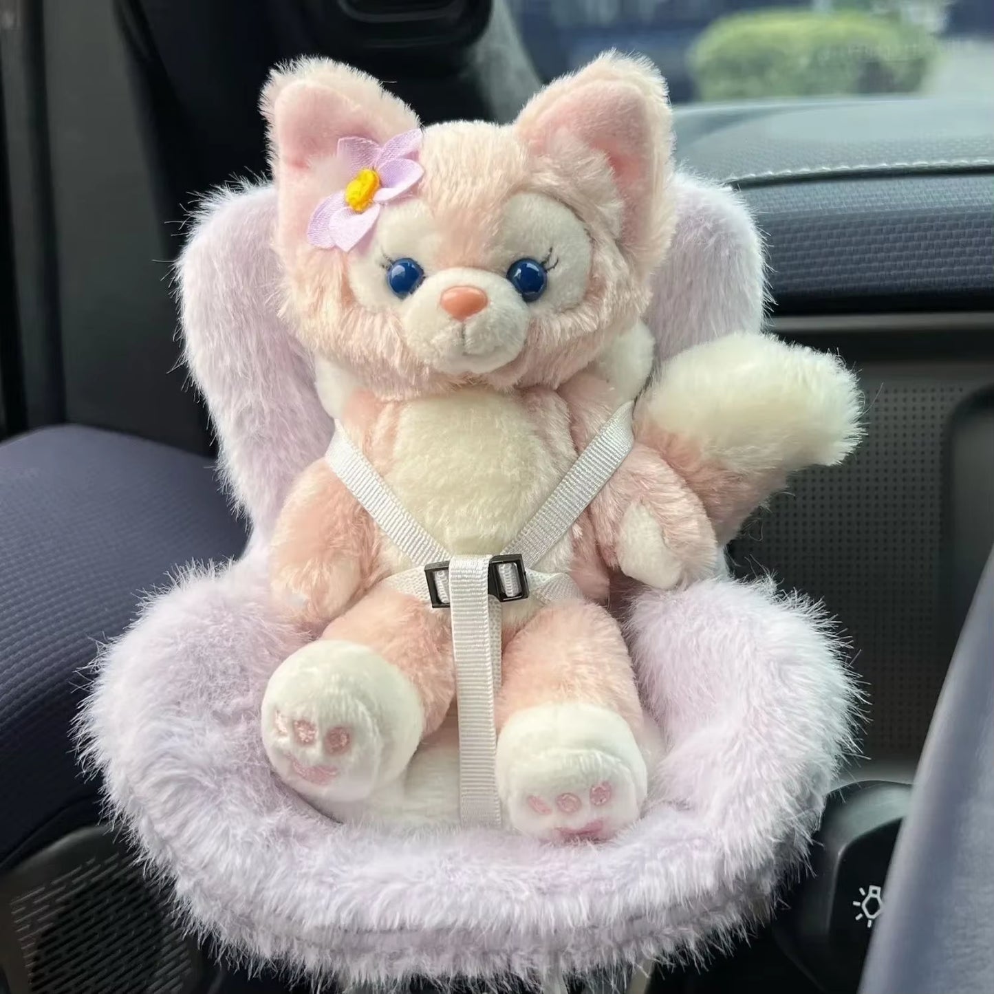 New 15-17Cm Doll Seat Labubu Doll Safety Seat Cute Doll Air Outlet Aromatherapy Decoration High-Grade Car Interior Decoration