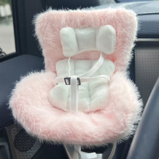 New 15-17Cm Doll Seat Labubu Doll Safety Seat Cute Doll Air Outlet Aromatherapy Decoration High-Grade Car Interior Decoration